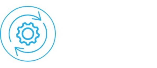Icon showing two arrows creating a circle with a bolt 				